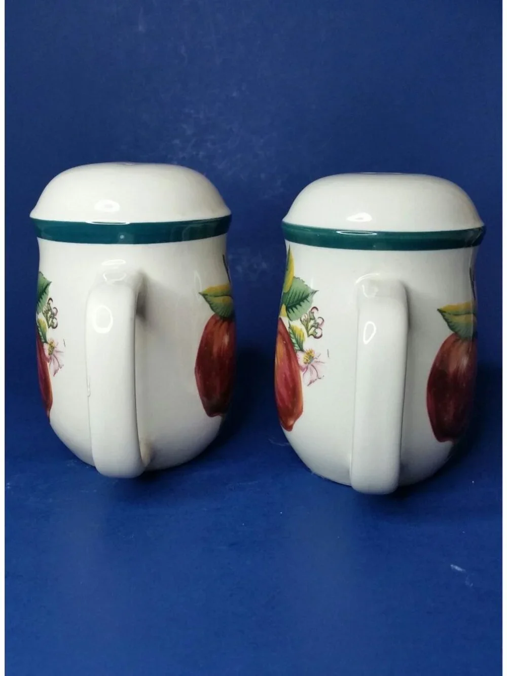 Casuals Apples Salt and Pepper Stove Top Shaker Set China Pearl Country